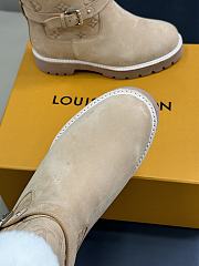 Bagsaaa Louis Vuitton Territory ankle boot in beige  - 2