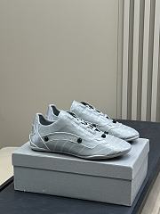 Bagsaaa Balenciaga City sneaker in silver metallic leather - 1