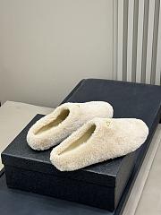 Bagsaaa Prada Suede and Shearling Slippers light beige - 2