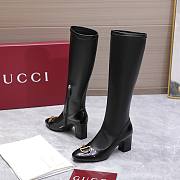 Bagsaaa Gucci Women's boot with half Horsebit 851420 black - 4