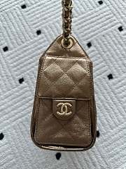 Bagsaaa CHANEL 25 Mini Handbag AS5631 Bronze Caviar - 22cm - 4