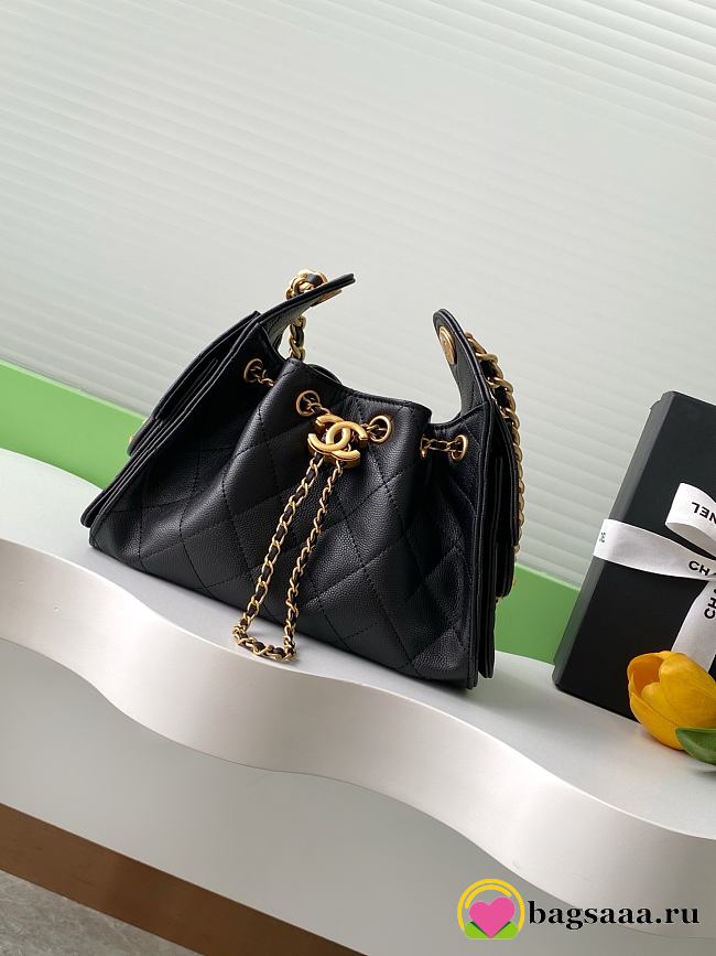 Bagsaaa CHANEL 25 Mini Handbag AS5631 Black Caviar - 22cm - 1
