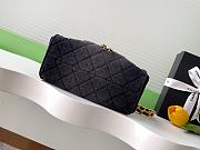 Bagsaaa CHANEL 25 Mini Handbag AS5631 Black Denim - 22cm - 3