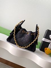 Bagsaaa CHANEL 25 Mini Handbag AS5631 Black Denim - 22cm - 2