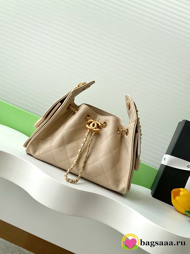 Bagsaaa CHANEL 25 Mini Handbag AS5631 Beige - 22cm - 1