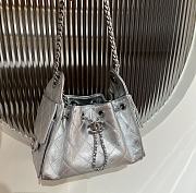 Bagsaaa CHANEL 25 Mini Handbag AS5631 Silver - 22cm - 4