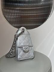 Bagsaaa CHANEL 25 Mini Handbag AS5631 Silver - 22cm - 2