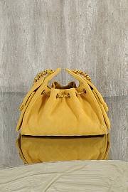 Bagsaaa CHANEL 25 Mini Handbag AS5631 Yellow Suede - 22cm - 2
