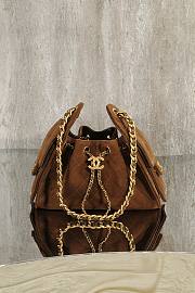 Bagsaaa CHANEL 25 Mini Handbag AS5631 Brown Suede - 22cm - 1