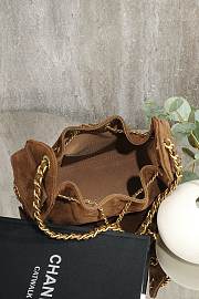 Bagsaaa CHANEL 25 Mini Handbag AS5631 Brown Suede - 22cm - 2