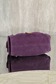 Bagsaaa CHANEL 25 Mini Handbag AS5631 Purple Suede - 22cm - 4