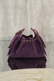Bagsaaa CHANEL 25 Mini Handbag AS5631 Purple Suede - 22cm - 2