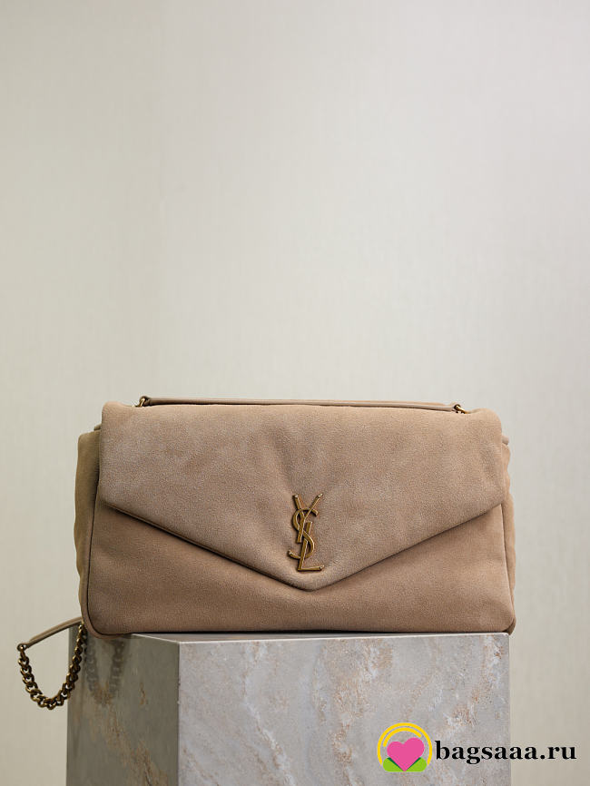 Bagsaaa YSL CALYPSO large in suede 777399 dry grain - 38cm - 1