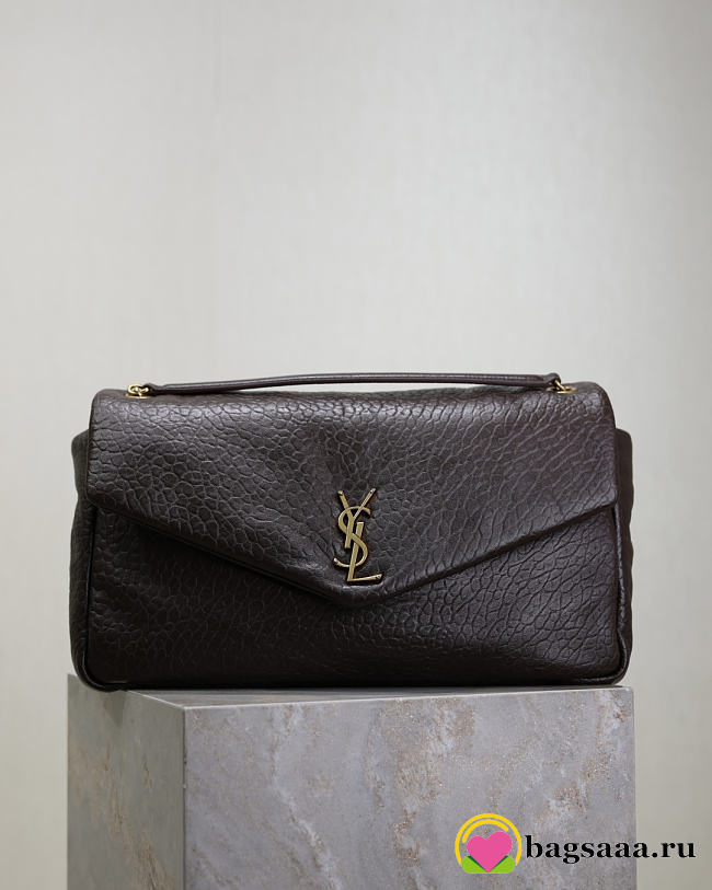 Bagsaaa YSL Calypso large in grained lambskin 777399 ARABICA - 38cm - 1