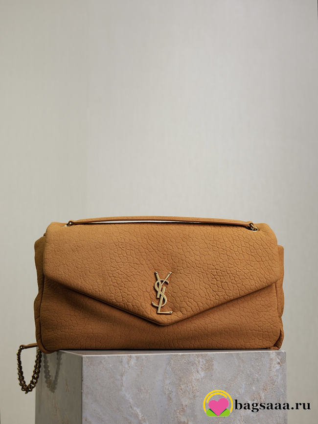 Bagsaaa YSL Calypso large in grained lambskin 777399 brown - 38cm - 1