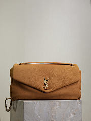 Bagsaaa YSL Calypso large in grained lambskin 777399 brown - 38cm - 1