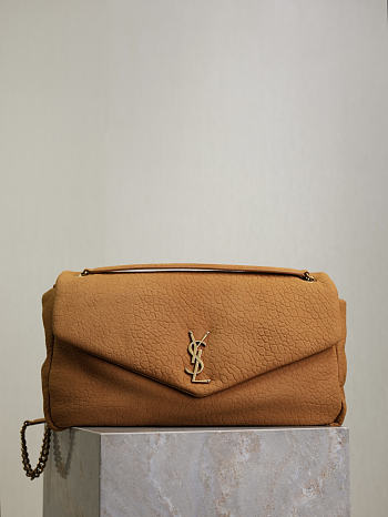 Bagsaaa YSL Calypso large in grained lambskin 777399 brown - 38cm