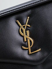 Bagsaaa YSL Calypso Small In Plunged Lambskin 734153 Black - 26×14×7cm - 2