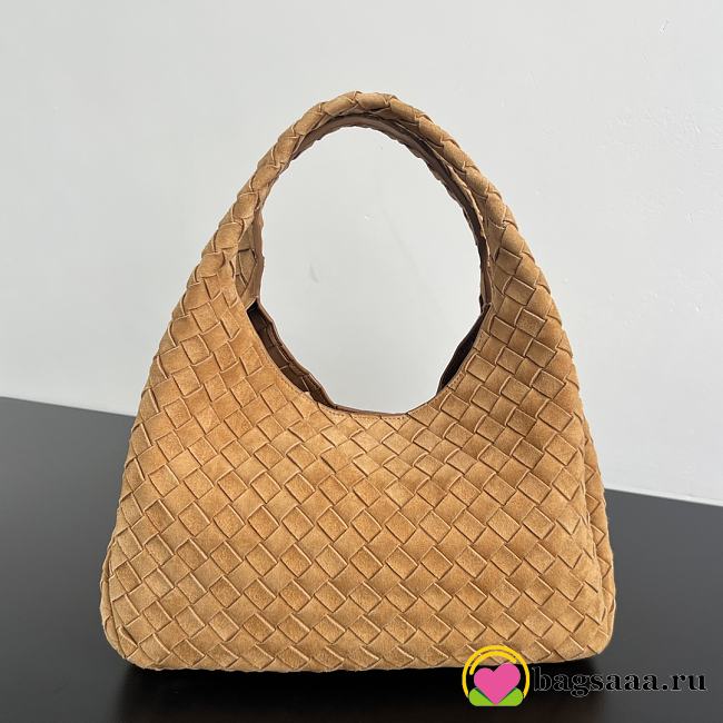 Bagsaaa Bottega Veneta Campana Bag 844249 Beige Suede - 33cm - 1