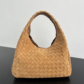 Bagsaaa Bottega Veneta Campana Bag 844249 Beige Suede - 33cm