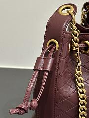 Bagsaaa YSL Cassandre small bucket bag burgundy - 25cm - 2