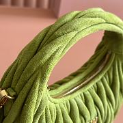 Bagsaaa Miu Miu Wander matelassé suede bag 5BC125 green - 20cm - 3