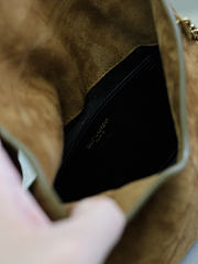 Bagsaaa YSL CASSANDRE chain clutch in suede 819271 brown - 19cm - 4