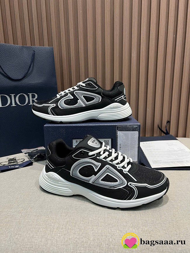 Bagsaaa Dior B30 Countdown Sneaker Black Technical Mesh and Technical Fabric - 1