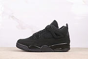 Bagsaaa Air Jordan 4 Retro 'Black Cat' sneaker in the all-black - 1