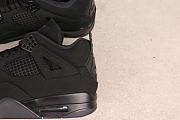 Bagsaaa Air Jordan 4 Retro 'Black Cat' sneaker in the all-black - 4