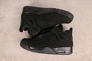 Bagsaaa Air Jordan 4 Retro 'Black Cat' sneaker in the all-black - 2