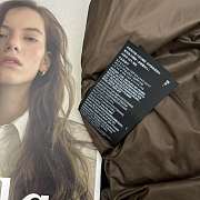 Bagsaaa Prada long down puffer coat in cocoa brown - 3