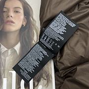 Bagsaaa Prada long down puffer coat in cocoa brown - 2