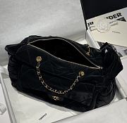 Bagsaaa Chanel Maxi Bowling Bag AS5716 Black Velvet - 46cm - 4