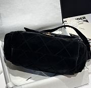 Bagsaaa Chanel Maxi Bowling Bag AS5716 Black Velvet - 46cm - 3