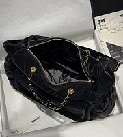 Bagsaaa Chanel Maxi Bowling Bag AS5716 Black Velvet - 46cm - 2