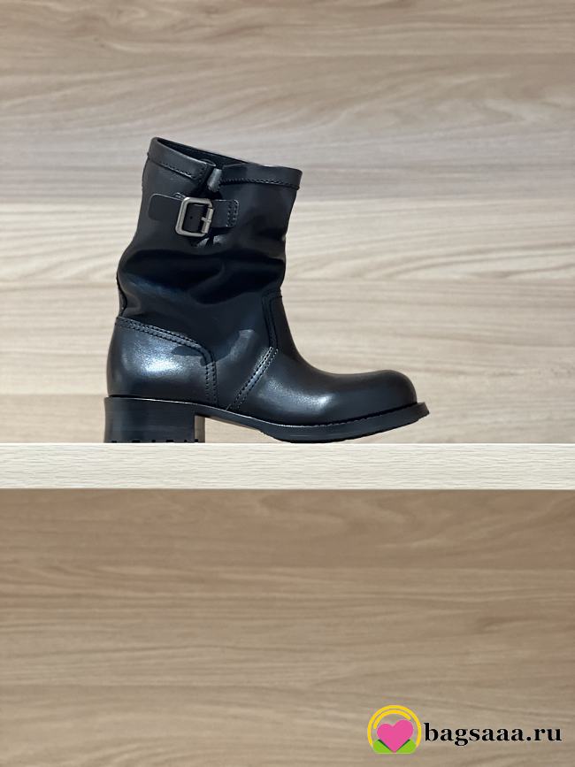 Bagsaaa Prada Leather mid-calf boots 2UG013 black - 1