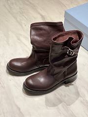 Bagsaaa Prada Leather mid-calf boots 2UG013 brown - 2