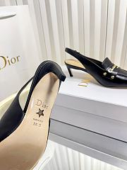Bagsaaa Dior Boy slingback pump in black supple calfskin - 4cm - 4