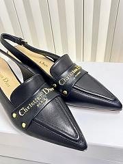 Bagsaaa Dior Boy slingback pump in black supple calfskin - 4cm - 2