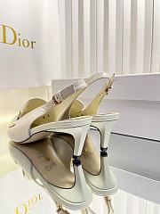 Bagsaaa Dior Boy slingback pump in white supple calfskin - 4