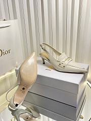 Bagsaaa Dior Boy slingback pump in white supple calfskin - 3