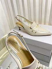 Bagsaaa Dior Boy slingback pump in white supple calfskin - 2