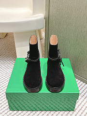 Bagsaaa Bottega Veneta James ankle boots in black suede - 1