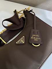 Bagsaaa Prada Re-Edition 2005 Re-Nylon bag 1BH204 brown - 22cm - 3