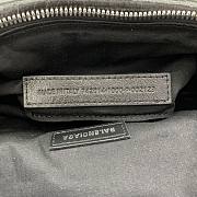 Bagsaaa Balenciaga Le Cagole leather belt bag in black & silver - 42cm - 4
