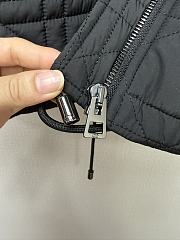 Bagsaaa Dior black DiorAlps Macrocannage Hooded Cropped Puffer Jacket - 2