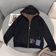 Bagsaaa Louis Vuitton Monogram Reversible Double Face Hooded Blouson in black - 1