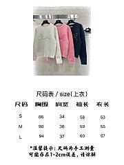 Bagsaaa Chanel sweater with the brand name embroidered white - 4