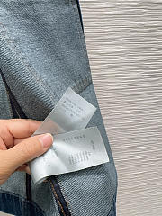 Bagsaaa Louis Vuitton Raw Denim Zip-Up Dress - 2